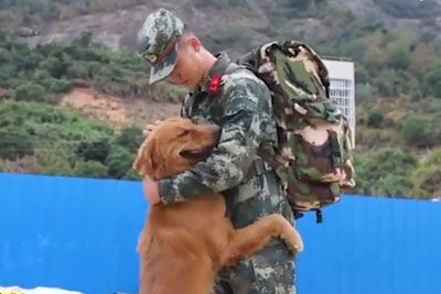 Emotional Moment Military Dog Refuses Handler To Leave