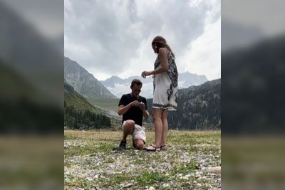 Goat Video-Bombs Romantic Proposal In Swiss Mountains