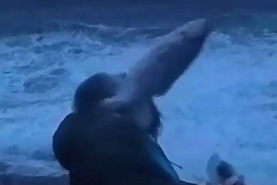 Fish Hits Weatherman In The Face Amid Norway's Worst Storm In 30 Years