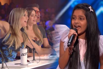 9-Year-Old Pranysqa Mishra Gets A Golden Buzzer Singing Tina Turner's Song On AGT 2024