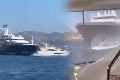 Dramatic Collision Between Superyacht And Luxury Yacht In Turkey