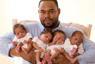 Dad Cares For Quadruplets After Wife's Tragic Death During The Birth