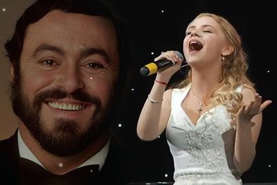 Luciano Pavarotti's Little Granddaughter Performs Her Grandpa's Favourite Song