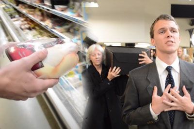 Vegans Hold Funeral For Chicken At A Grocery Store