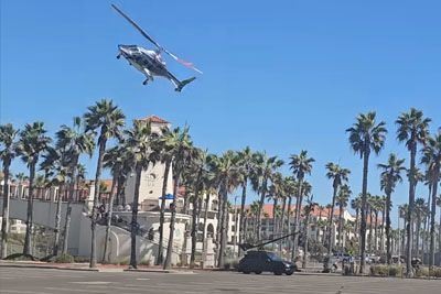 Helicopter Crashes On California's Huntington Beach, 5 People Injured