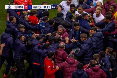 USA Vs Paraguay Match Ends In A Massive Brawl