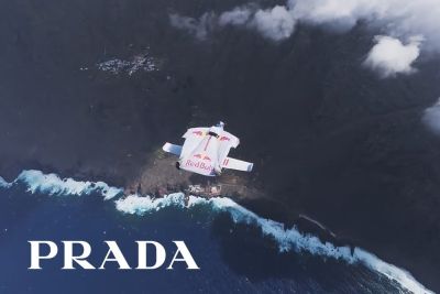 Special Wingsuit Foil Flight Above The Canary Islands