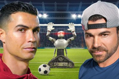 Ronaldo Vs Unbeatable Goalie Robot