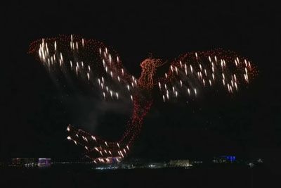 UAE kicks off New Year with drones, sets a new Guinness world record