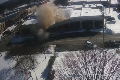 Building Collapse due to Snow In Arkansas