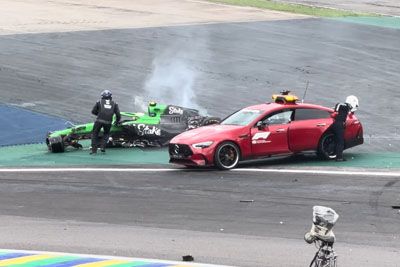 Fans Capture Bortoleto's Massive 57G Crash in Brazil