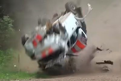 Huge Crash on Rally Aukštaitija 2026 in Lithuania