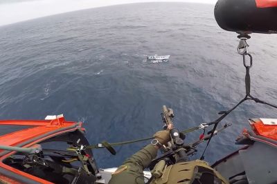 Helicopter Crew Stops Drug Boat Carrying Cargo Worth $45.8 Million