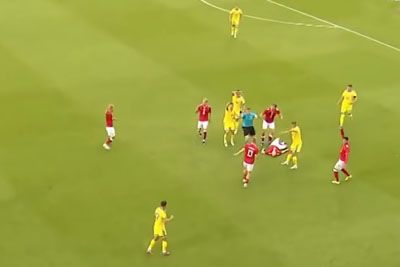 Christian Eriksen Collapses During Denmark - Ukraine Match