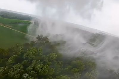 Drone Flies Straight Into a Tornado: Stunning Footage From Illinois