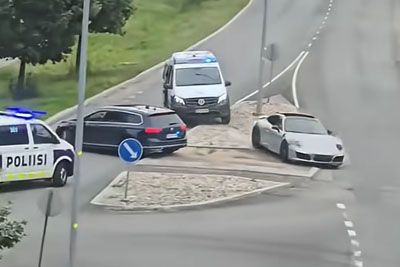 Dramatic Police Chase After a Porsche in Finland
