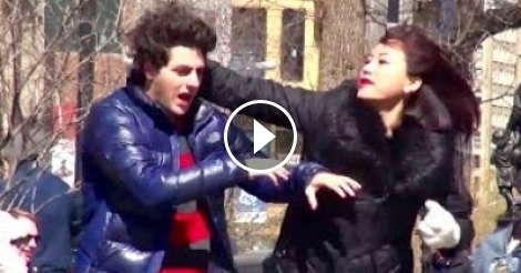 What Happens When Physically Abused Boyfriend Hits Girlfriend Back