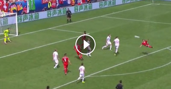 Switzerland's Xherdan Shaqiri Scores An Unbelievable Bicycle Kick 