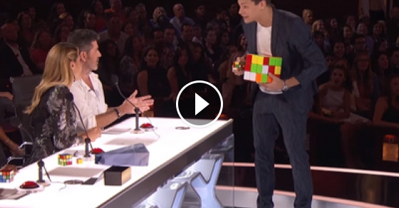 Genius Rubik S Cube Magician Steven Brundage Stuns Simon Cowell