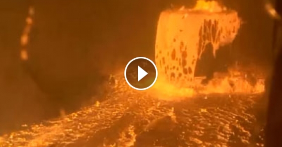 Liquid Steel Explodes After Being Injected With Too Much Oxygen ...