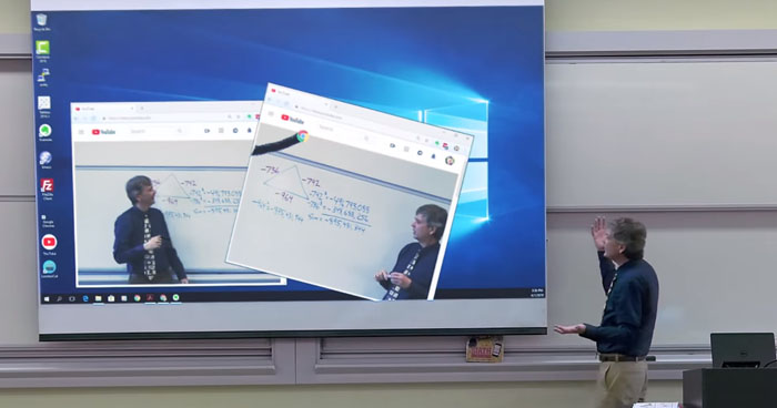 Video Math Professor Fix Screen Math Teacher Surprises His Students With Hilarious Prank For April ...