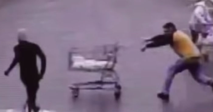 Hero Shopper Uses Cart To Thwart Would-Be Shoplifter | Klipland.com