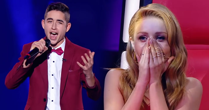 18-Year-Old Roman Shocks The Judges With His Voice On The Voice Ukraine
