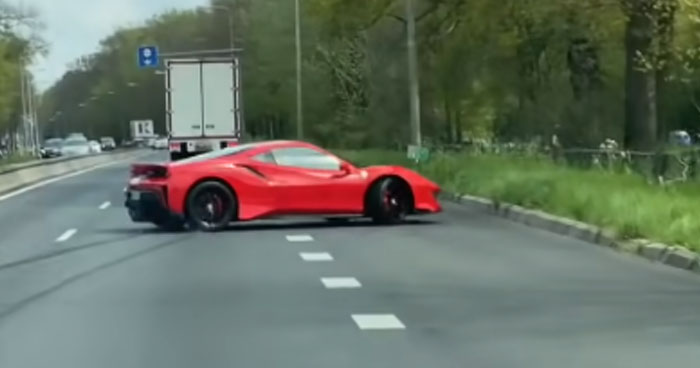 Ferrari 488 Pista Crashes On Acceleration | Klipland.com