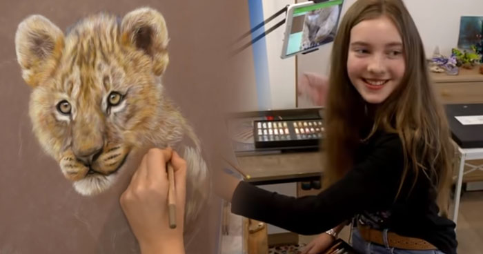 12-Year-Old Girl Producing Art So Realistic People Question If She