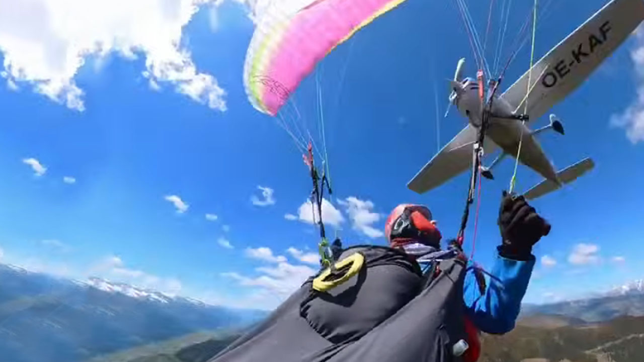 Cessna plane crashes into paraglider in Austria, nearly ending in tragedy